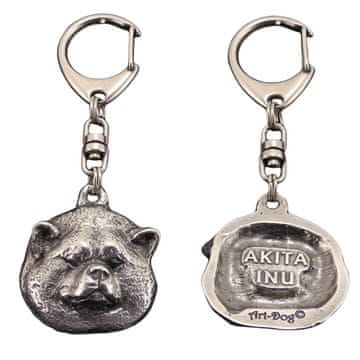 Artdog Akita, Akita Inu - posrebren obesek za ključe za psa, okras za torbo, obesek za nahrbtnik znamke Art-Dog