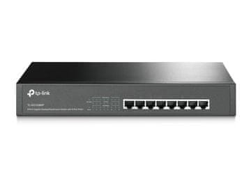 Omada Neupravljano gigabitno ethernetno (10/100/1000) omrežno stikalo PoE Omada, črne barve (ne podpira Omada SDN), TL-SG1008MP