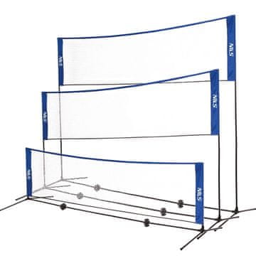 Northix Set 3-v-1 mrež za badminton, tenis in odbojko