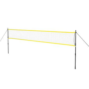 Northix Mreža za badminton s teleskopskimi stebri, 600x60 cm, polna prevleka