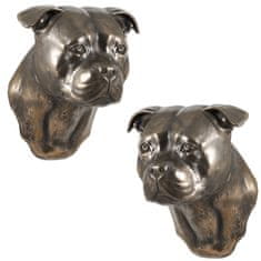 Artdog Ameriški staffordshire terier - kipec psa, viseči doprsni kip, edinstvena dekoracija za ljubitelje psov znamke Art-Dog