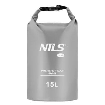 Northix Vodotesna siva torba, prostornina 15 L