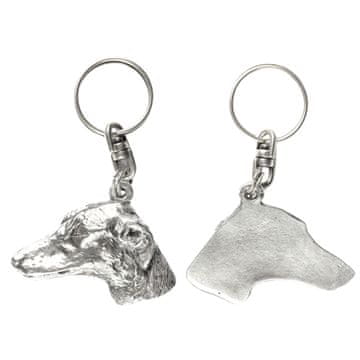 Artdog Afriški hrt, Azawakh - posrebren obesek za ključe s pasjo motivom, okras za torbo, obesek za nahrbtnik znamke Art-Dog