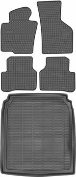 shumee Volkswagen Passat B6 Limuzina od letnikov 2005-2010 komplet - gumijaste avtotesnine + zaščitna preproga za prtljažnik