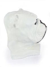 Angleški buldog, Bulldog II - pasji doprsni kip, velika pasja glava za vrt, edinstvena dekoracija dnevne sobe