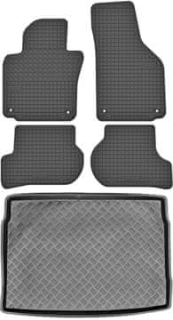shumee Volkswagen Golf V Hatchback od letnikov 2003-2009 komplet - gumijaste avtotesnine + zaščitna preproga za prtljažnik