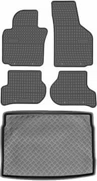 shumee Volkswagen Golf VI Hatchback od letnikov 2008-2013 komplet - gumijaste avtotesnine + zaščitna preproga za prtljažnik