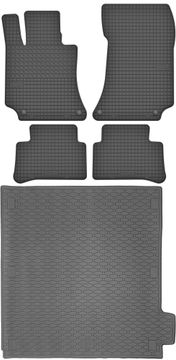 shumee Mercedes E-razred W212 Kombi od letnikov 2009-2016 komplet - gumijaste avtotesnine + zaščitna preproga za prtljažnik
