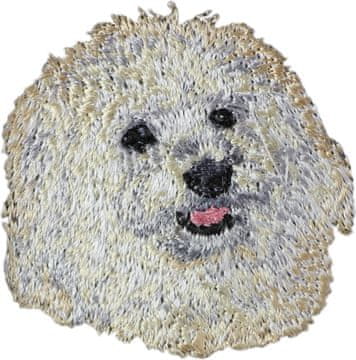 Artdog Bišon Frize, pes s Tenerifov - našitek v obliki psa, vezeni našitek, edinstvena dekoracija nahrbtnika znamke Art-Dog