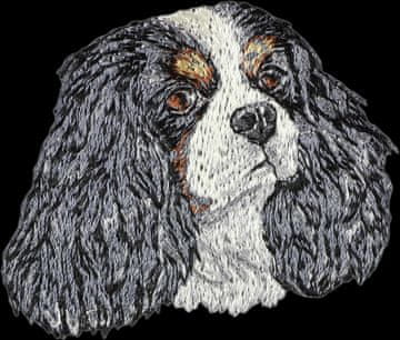 Artdog Cavalier King Charles španjel - našitek v obliki psa, vezen našitek, edinstvena dekoracija nahrbtnika znamke Art-Dog