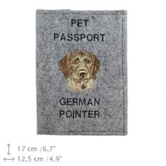 Artdog Nemški žimasti ptičar, Drahthaar - etui za pasji potni list, ovitek za dokumente, darilo za potovanje znamke Art-Dog