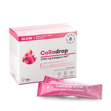 Aura Herbals Aura Herbals Colladrop Glow hidroliziran morski kolagen 5000 mg tipa I in III - lepi lasje, koža in nohti (30 vrečk)