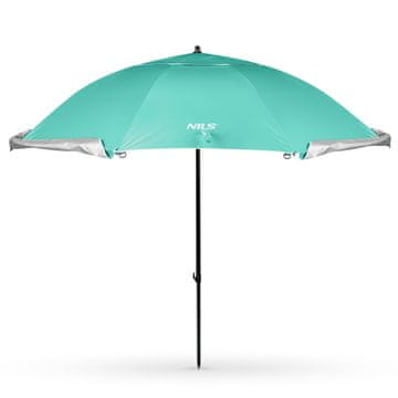 Northix Dežnik za na plažo vetrobransko steklo 2-v-1 XXL 240 cm zelen