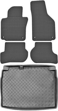 shumee Volkswagen Golf V Hatchback od letnikov 2003-2009 komplet - gumijaste avtotesnine + zaščitna preproga za prtljažnik
