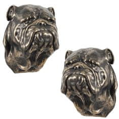 Artdog Angleški buldog, Bulldog I - kipec psa, viseči doprsni kip, edinstvena dekoracija za ljubitelje psov znamke Art-Dog