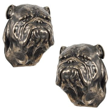 Artdog Angleški buldog, Bulldog I - kipec psa, viseči doprsni kip, edinstvena dekoracija za ljubitelje psov znamke Art-Dog