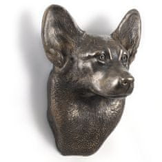 Artdog Pembroški valižanski korgi - kipec psa, viseči doprsni kip, edinstvena dekoracija za ljubitelje psov znamke Art-Dog