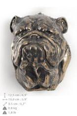 Artdog Angleški buldog, Bulldog I - kipec psa, viseči doprsni kip, edinstvena dekoracija za ljubitelje psov znamke Art-Dog