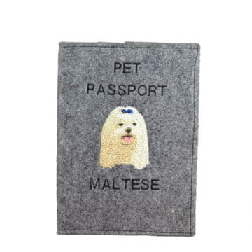 Artdog Maltežan, Bichon Maltese, Maltežan - etui za pasji potni list, ovitek za dokumente, potovalno darilo znamke Art-Dog