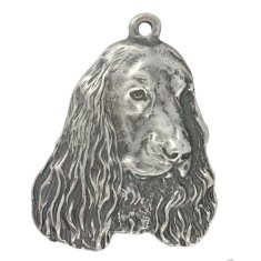 Artdog Angleški koker španjel I - posrebren obesek za ključe za psa, okras za torbico, obesek za nahrbtnik znamke Art-Dog