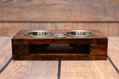 Artdog Cairn terier - leseno stojalo s pasjimi posodicami, jeklene pasje posodice, darilo za posvojitev psa znamke Art-Dog