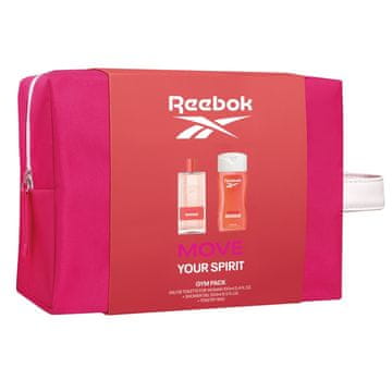 Reebok Darilni set Reebok Move Your Spirit - kozmetična torbica (toaletna voda 100 ml + gel za prhanje 250 ml) - za ženske