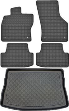 shumee Volkswagen Golf VII Hatchback od 10/2012-12/2019 komplet - gumijaste avtotesnine + zaščitna preproga za prtljažnik