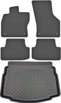 shumee Volkswagen Golf VII Hatchback od 10/2012-12/2019 komplet - gumijaste avtotesnine + zaščitna preproga za prtljažnik