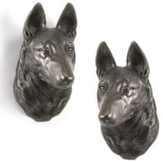 Artdog Belgijski ovčar malinois - kipec psa, viseči doprsni kip, edinstvena dekoracija za ljubitelje psov znamke Art-Dog