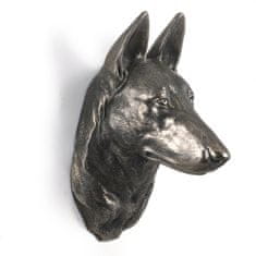 Artdog Belgijski ovčar malinois - kipec psa, viseči doprsni kip, edinstvena dekoracija za ljubitelje psov znamke Art-Dog