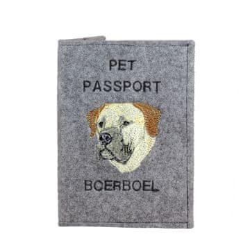 Artdog Boerboel, južnoafriški mastif - etui za pasji potni list, ovitek za dokumente, darilo za potovanje znamke Art-Dog