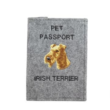 Artdog Irski terier, irski rdeči terier - etui za pasji potni list, ovitek za dokumente, potovalno darilo znamke Art-Dog