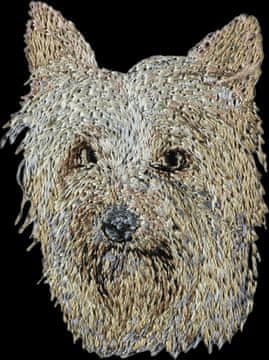 Artdog Avstralski terier, Aussie - našitek v obliki psa, vezeni našitek, edinstvena dekoracija nahrbtnika znamke Art-Dog