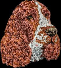Artdog Angleški springer španjel - našitek v obliki psa, vezeni našitek, edinstvena dekoracija nahrbtnika znamke Art-Dog