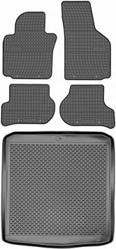 shumee Škoda Octavia II Liftback / Kombi od 2004-2013 komplet - gumijaste avtotesnine + zaščitna preproga za prtljažnik