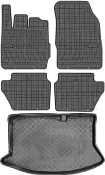 shumee Ford Fiesta VI Hatchback od letnikov 2008-2011 komplet - gumijaste avtotesnine + zaščitna preproga za prtljažnik