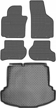 shumee Volkswagen Jetta V Sedan od letnikov 2005-2011 komplet - gumijaste avtotesnine + zaščitna preproga za prtljažnik