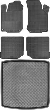 shumee Volkswagen Golf IV Kombi od letnikov 1999-2003 komplet - gumijaste avtotesnine + zaščitna preproga za prtljažnik