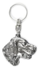 Artdog Angleški seter, Laverack - posrebren obesek za ključe za psa, okras za torbo, obesek za nahrbtnik znamke Art-Dog