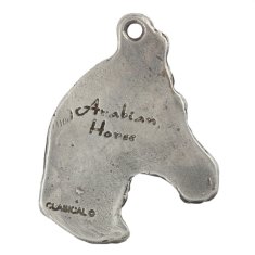 Artdog Arabski konj - posrebren obesek za ključe s konjskim motivom, okras za torbo, obesek za nahrbtnik znamke Art-Dog