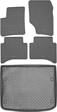 shumee Volkswagen Touareg I SUV od letnikov 2003-2010 komplet - gumijaste avtotesnine + zaščitna preproga za prtljažnik