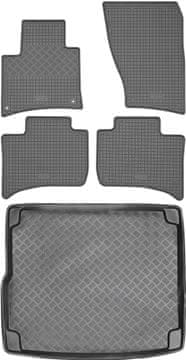 shumee Volkswagen Touareg II SUV od letnika 2010-2012 komplet - gumijaste avtotesnine + zaščitna preproga za prtljažnik