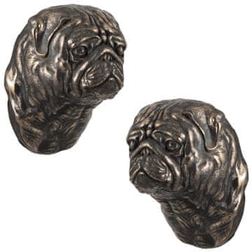 Artdog Mops, Mops, Carlin - pasja figurica, viseči doprsni kip, edinstvena dekoracija za ljubitelje psov znamke Art-Dog