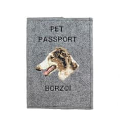 Artdog Ruski borzoj, borzoj, barzoj - etui za pasji potni list, ovitek za dokumente, darilo za popotnike znamke Art-Dog