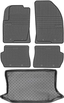 shumee Ford Fiesta V Hatchback od letnikov 2002-2008 komplet - gumijaste avtotesnine + zaščitna preproga za prtljažnik