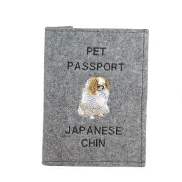 Artdog Japonski čin, japonski španjel - etui za pasji potni list, ovitek za dokumente, potovalno darilo znamke Art-Dog