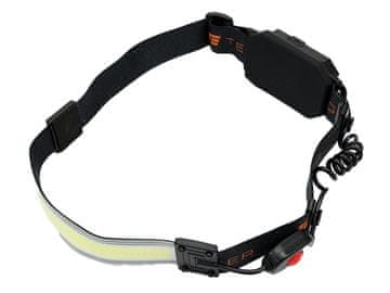 shumee Naglavna svetilka, trakasta mehka LED COB 450lm z rdečo funkcijo na zadnji strani, polnilna preko USB-ja, Teger