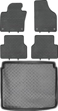shumee Volkswagen Tiguan I SUV od letnika 2007-2016 komplet - gumijaste avtotesnine + zaščitna preproga za prtljažnik