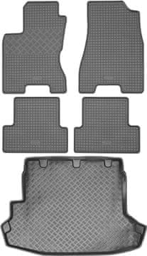 shumee Nissan X-Trail T31 SUV od letnikov 2008-2013 komplet - gumijaste avtotesnine + zaščitna preproga za prtljažnik