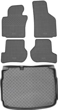 shumee Seat Leon II Hatchback od letnikov 2005-2013 komplet - gumijaste avtotesnine + zaščitna preproga za prtljažnik